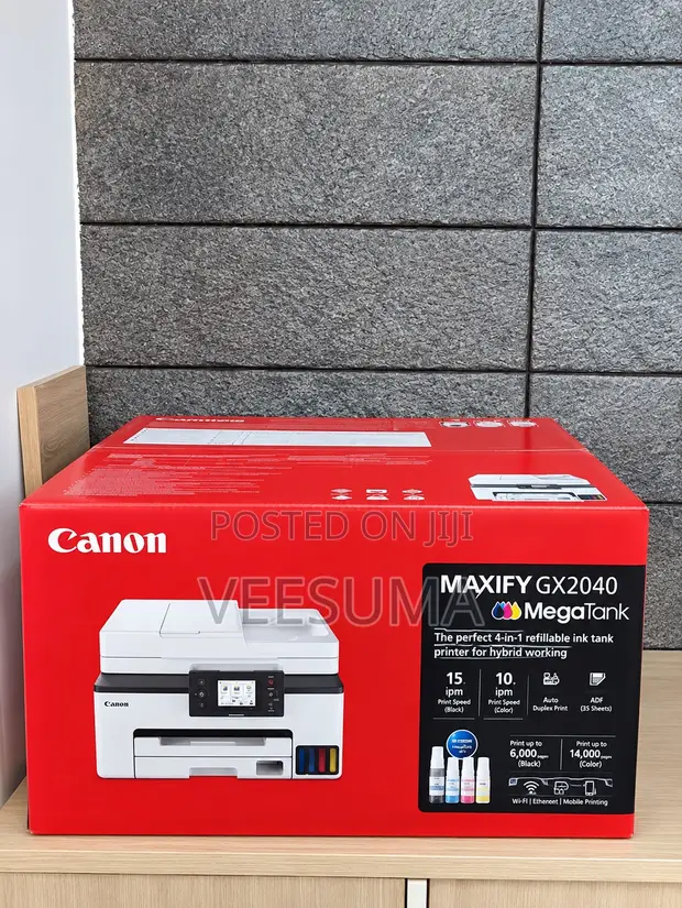 Canon MAXIFY GX2040 4-in-1 Printer ya Biashara ya Wireless MegaTank - 1
