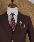 Marco Lorenzo Class Suit - Maroon - 3