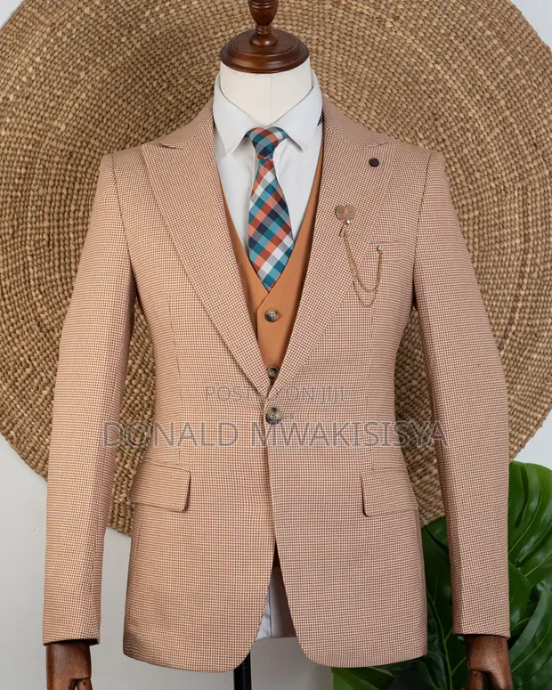 Marco Lorenzo Men's Brown Official Suits - 1