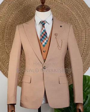 Marco Lorenzo Men's Brown Official Suits