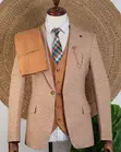 Marco Lorenzo Men's Brown Official Suits - 2