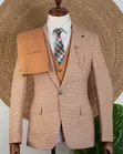 Marco Lorenzo Men's Brown Official Suits - 4