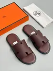 Hermes Oran Leather Sandals - 5