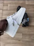 Nike Air Force 1 OG Viatu vya Ngozi vya Wanaume - Nyeupe - 2