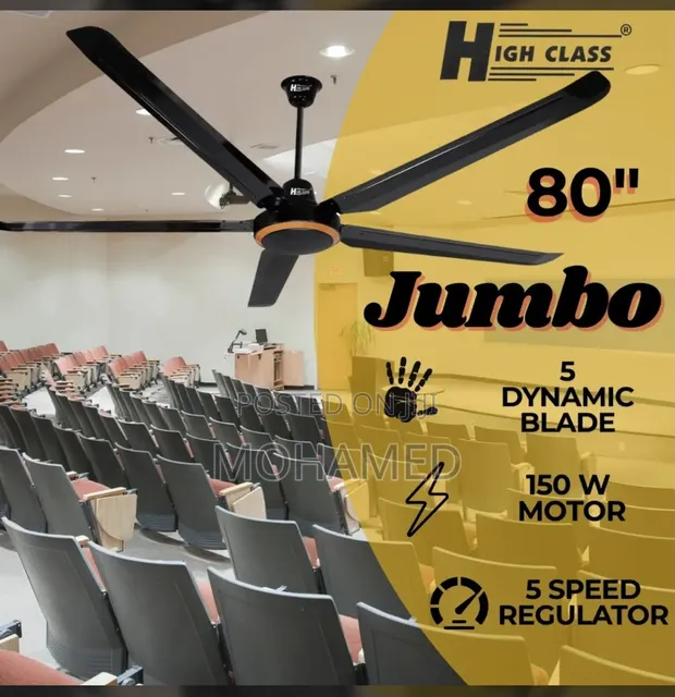 Highclass Pangaboi 80" Fan - Black - 1