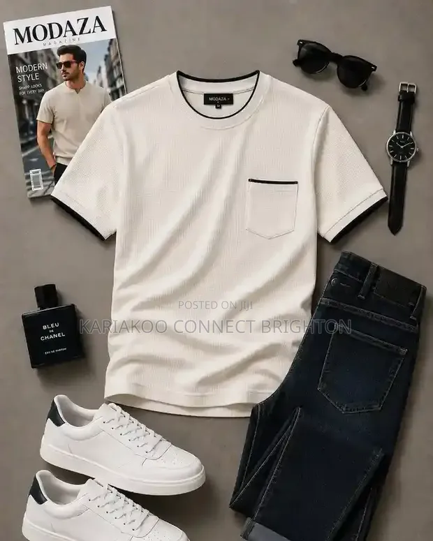 Burberry Multi-Color Stripe Accent Polo Shirt - 1