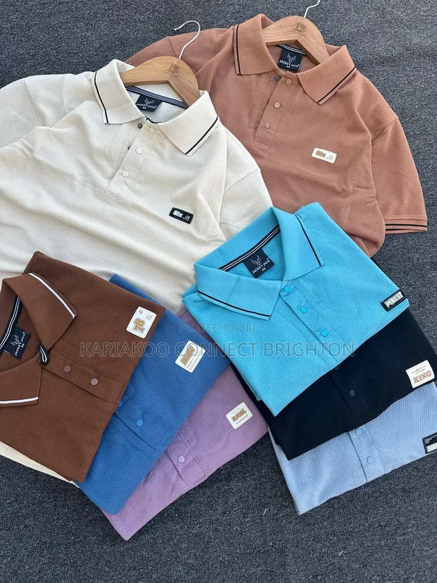 Jackey Jack Shati za Polo za Knit Zenye Muundo - 1