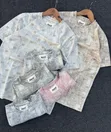 T-Shirt za Mikono Mifupi za Mfumo wa Rangi Nyingi - 2