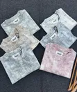 T-Shirt za Mikono Mifupi za Mfumo wa Rangi Nyingi - 4
