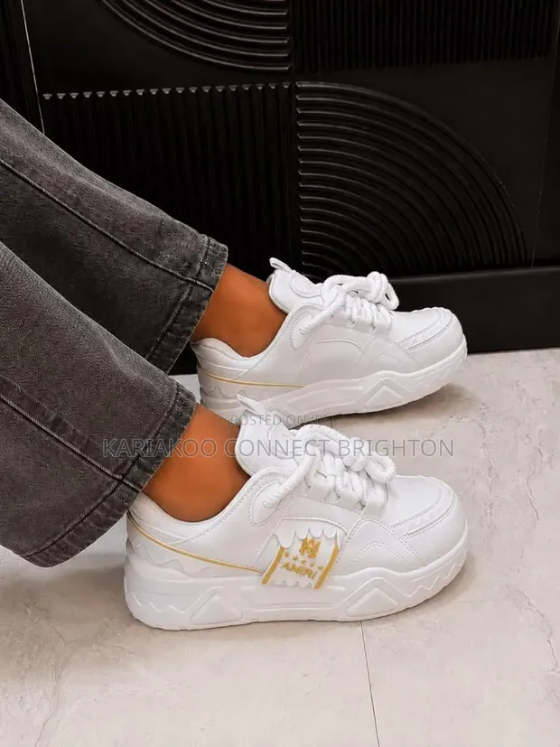 Amiri Sneakers Nyeupe na Bluu - 1