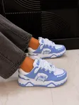 Amiri Sneakers Nyeupe na Bluu - 3