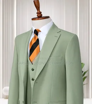 Suti ya Biashara ya BOSS Rangi ya Sage Green Vipande 3