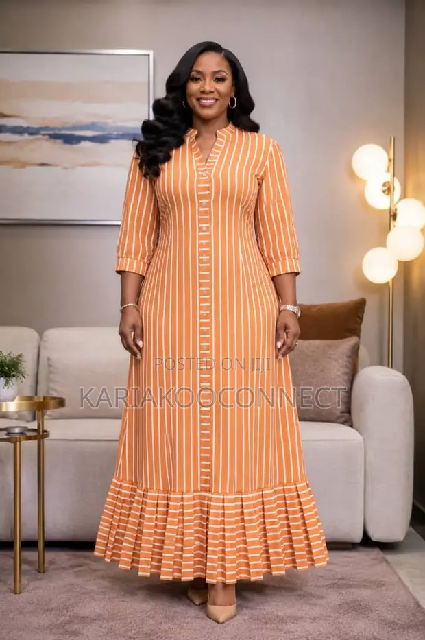 Senori Striped Maxi Dress - 1