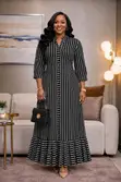Senori Striped Maxi Dress - 3