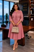 Lace Blazer Dress Set - 4