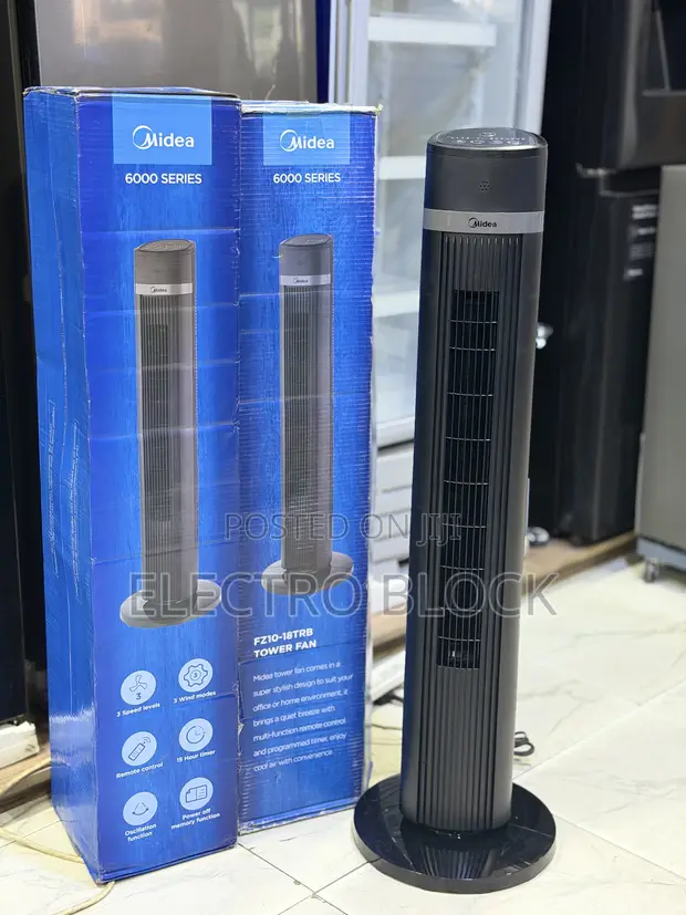 Midea Tower Fan | Powerful Quiet Cooling | New - 1