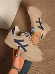 Viatu vya Mpira vya Stay Real vya Rangi ya Beige na Navy - 1