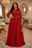 Regal Lace Ball Gown - 2