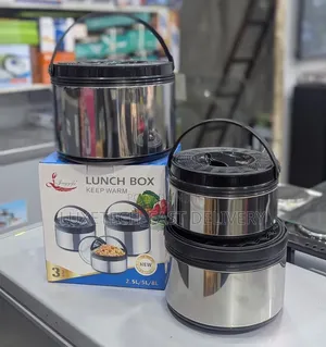 3-Piece Insulated Stainless Steel Hotpot Lunch Box Set