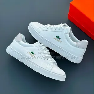 White & Grey Lacoste Sneakers