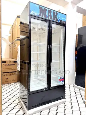 Mak Freezer ya Kuonesha 460L Mlango Pacha wa Kioo