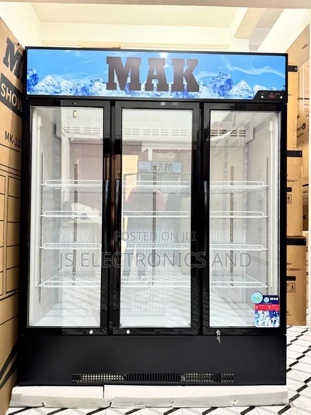 Mak Showcase Freezer 980L Kioo Triple - 1