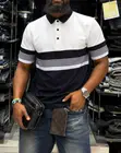 T-Shirt za Polo za Kiume Zenye Milia ya Premium - 4
