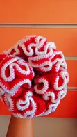 Kibanio/Headband cha Scrunchie - Red Acrylic - 1
