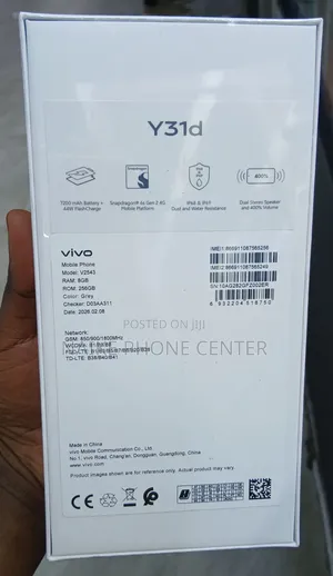 New Vivo Y31d 256GB Gray