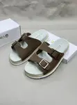 Sandali za Suede Zenye Buckle Mbili - 1