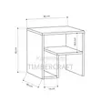 Malkovic Side Table - Nyeupe - 3