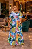 Maua Kimono Maxi Dress - 5