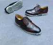 Viatu vya Kiume vya Classic Style Nyeusi/Kijivu vya Lug-Sole Wingtip - 4
