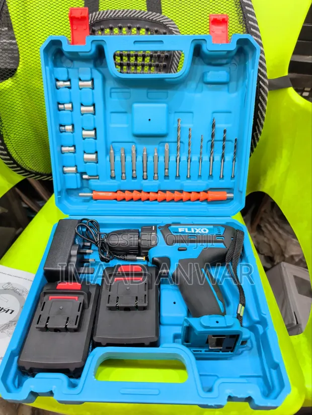 Brand New Flex Drill Set with 2 Batteries - 1