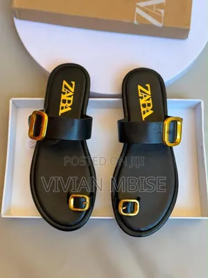 Zara Classic Multicolor Leather Sandals - Brand New
