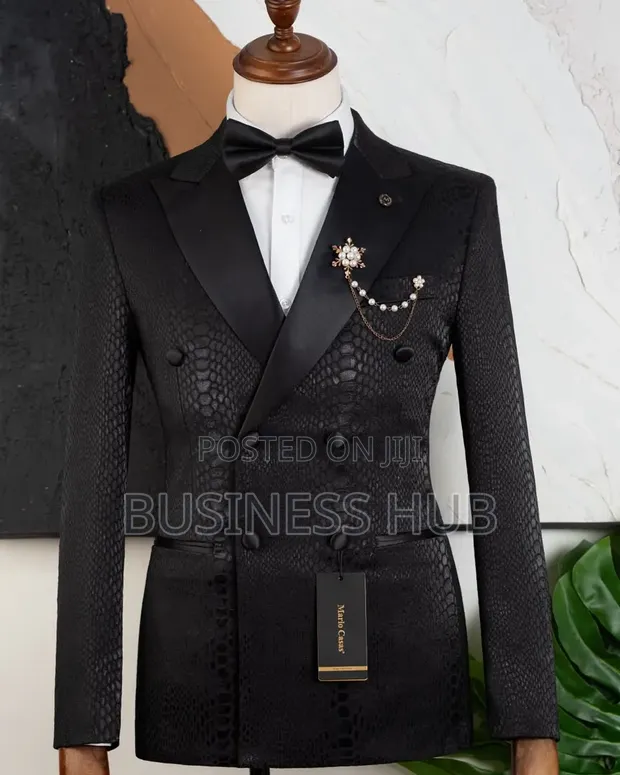 Mario Casas Men's Black Suit - Brand New - 1
