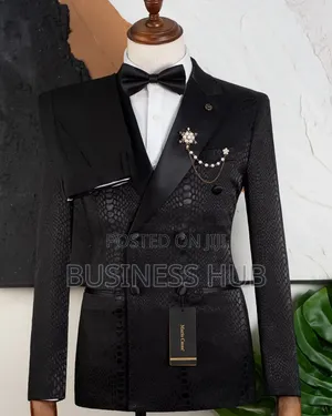 Mario Casas Men's Black Suit - Brand New