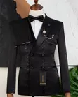 Mario Casas Men's Black Suit - Brand New - 2