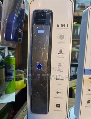 Kifungio cha Mlango Smart Biometric 6-in-1 (Bila Kishikio)