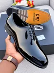 Viatu vya Ngozi vya CR7 vya Wanaume Moccasins - Muundo wa Rangi ya Punda - 4