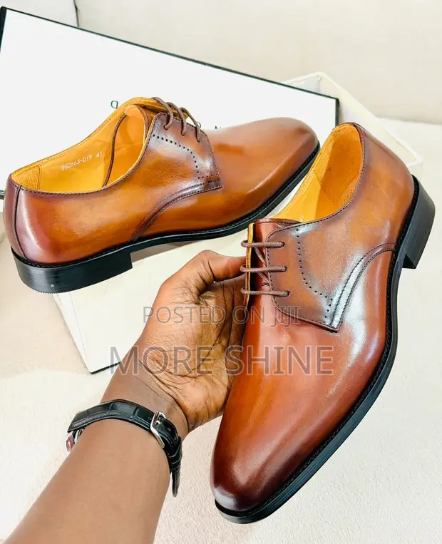 Clarks Brown Leather Moccasins - Size 44 - 1