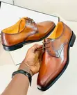 Clarks Brown Leather Moccasins - Size 44 - 1