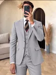 Brand New Mario Casas Gray Suit - 3