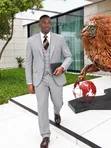 Brand New Mario Casas Gray Suit - 4