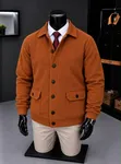 Sweatshirt ya Kiume Rangi ya Brown - 1