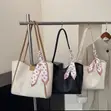 New Classic Handbags - Cotton & Leather - 1