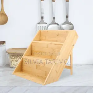 3-Layer Bamboo Spice Organizer