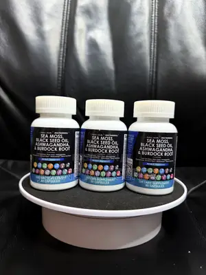Sea Moss, Black Seed, Ashwagandha & Burdock Capsules