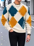 Sweater ya Zara Man ya Argyle - 1