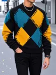 Sweater ya Zara Man ya Argyle - 2